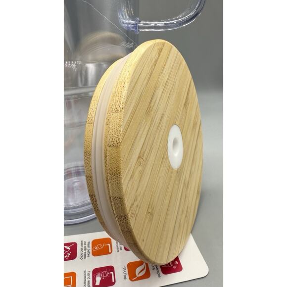 2025 Dunkin’ Double Wall Bamboo Tumbler /40 oz / NWT - Picture 5 of 6